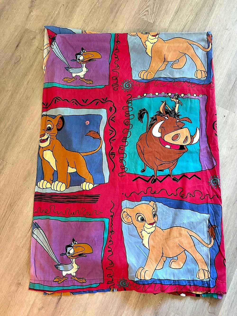 Disney The Lion King Vintage Twin Flat Sheet Lion King Twin Sheet